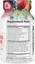 FeelGood Superfoods Vita Fruits and Veggies Capsules - 25 Superfood Ingredients, Fruit and Vegetable Multivitamin, 60 Count - for Men and Women -