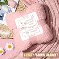 Birthday Gifts for Women Self Care Gifts Get Well Soon Gifts, Rose Relaxing Spa Gifts Basket Care Package W/ Luxury Flannel Blanket 40 Oz Tumbler,