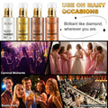 Shimmer Oil 100ml, Moisturizing Long Lasting Body Luminizer Face Brighten, Waterproof Liquid Illuminator Glow, Glitter Oil Highlighter Summer