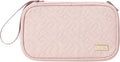 NISHEL Travel Cord Organizer Case, Double Layers Tech Electronic Bag, Essentials for Charger, Cable, Phone, Flash Drive, Pink