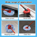 Spin Mop Head Replacement,Iron Spin Handle,Brush and Base Compatible with O Cedar Easywring 1 Tank System,Microfiber Mop Refills and 30-58" Handle