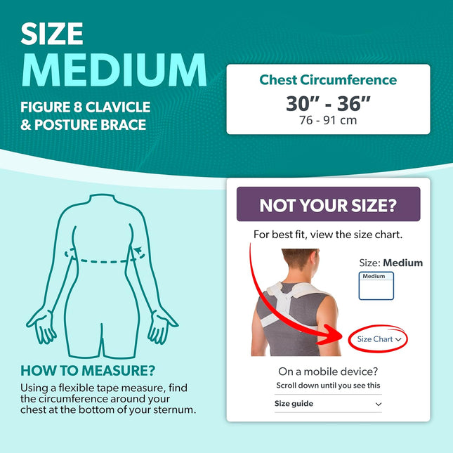 BraceAbility Clavicle Support Brace - Figure 8 Upper Back Brace Posture Corrector for Women and Men, Shoulder Straighten