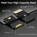 Smart Card Wallet for Men Slim: Minimalist Wallet for Men - RFID Blocking Pop up Front Pocket Wallet, Metal Wallet 11 Card Holder