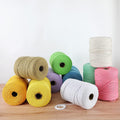 Macrame Cord 4Mm X 328Yd | 100% Natural Cotton Macrame Rope | 4 Strand Twisted Cotton Cord for DIY Crafts Knitting Plant Hangers Wedding Decor, Beige