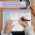 Weekly to Do List Notepad with 52 Undated Sheetsï¼8.5"Ã11"ï¼- Weekly Desk Planner for Women & Man, Work and Home - Violet Dream