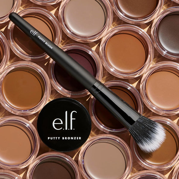 E.L.F. Putty Blush Brush, Vegan Makeup Tool, Flawlessly Applies Putty & Cream Formulas, Creates Airbrushed Effect 1 Count (Pack of 1)