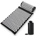 Sharper Image® Acupressure Mat & Pillow Set with Travel Bag for Full Body Muscle Recovery & Relaxation, Stress & Anxiety Relief, Back Neck Shoulder Pain Relief| Portable Travel Massage Tool Gift