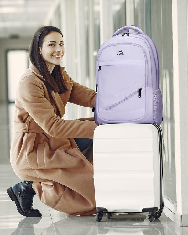 MATEIN Large Travel Backpack for Womens, Lightweight Carry on Backpack TSA Approved Fits 17 in Laptop, Spacious Laptop Bag for Travel Essentials,