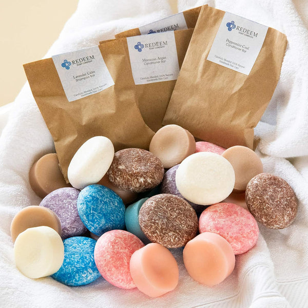 Redeem Soap Company Bergamot & Fresh Citrus Shampoo Bar, Made in the USA, 3 Oz Shampoo Bar, Zero Waste, No Plastic, SLS Free, Paraben Free