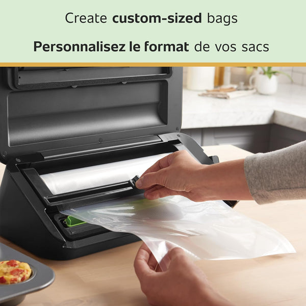 Foodsaver Custom Length Vacuum Sealer Bags Multipack, 5 Count Rolls for Airtight Food Storage and Sous Vide - Compatible with Foodsaver, 8 (2