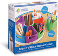 Learning Resources Create a Space Storage Center - 10 Piece Set Desk Organizer for Kids, Art Organizer for Kids, Crayon Organizer, Homeschool
