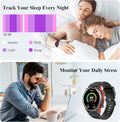 Smart Watch, 1.43''AMOLED 45Mm Military Smartwatch Men Women Answer/Make Call, Digital Fitness Watch, 110+ Sports, Blood Pressure, Heart Rate,