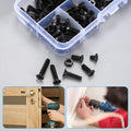M4 Flat Head Machine Screws and Nuts Kit, 275 Pcs Black Countersunk Head Phillips Screws Bolts Hex Nuts Assortment Kit - M4 X 6Mm/ 10Mm/ 12Mm/