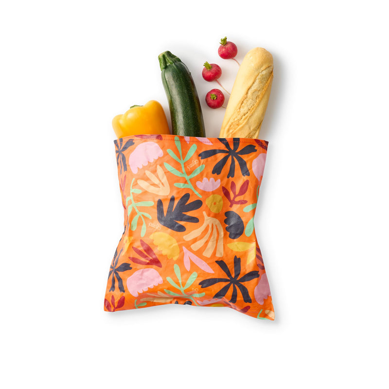 PEELO Beeswax Food Wrap Bag, Bee Wrap Sustainable Food Storage Wraps, Bees Bags Reusable, Beeswax Wraps for Food Reusable, Botanica Design, Medium