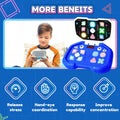 Fast-Push Puzzle Games | Electronic Bounce Fidget Toys | Educational Early Learning for Ages 3-12 | Boys & Girls | Navy Blue | Birthday & Party Gifts