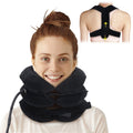 Cervical Neck Traction Device & Posture Corrector for Women and Men, FSA HSA Eligible Inflatable Neck Stretcher Brace for Decompression,