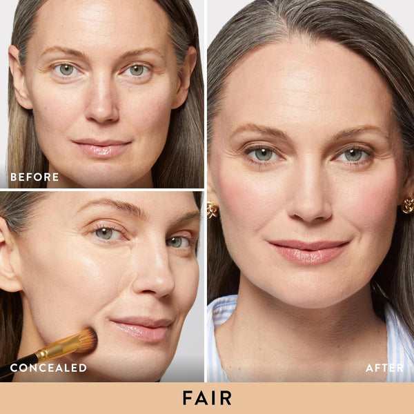 LAURA GELLER NEW YORK the Ideal Fix Concealer - Fair - Buildable Medium to Full Coverage Liquid Concealer - Covers under Eye Dark Circles &