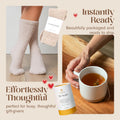 Unboxme Comfort Care Package - Get Well Soon Gift Basket for Women with Cozy Socks & Tea
