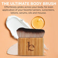 Ultra Soft Self Tanner Brush - Kabuki Brush for Body Foundation & Makeup, Blending Applicator for Tanner, Self Tanning Mitt, Achieves Sunless