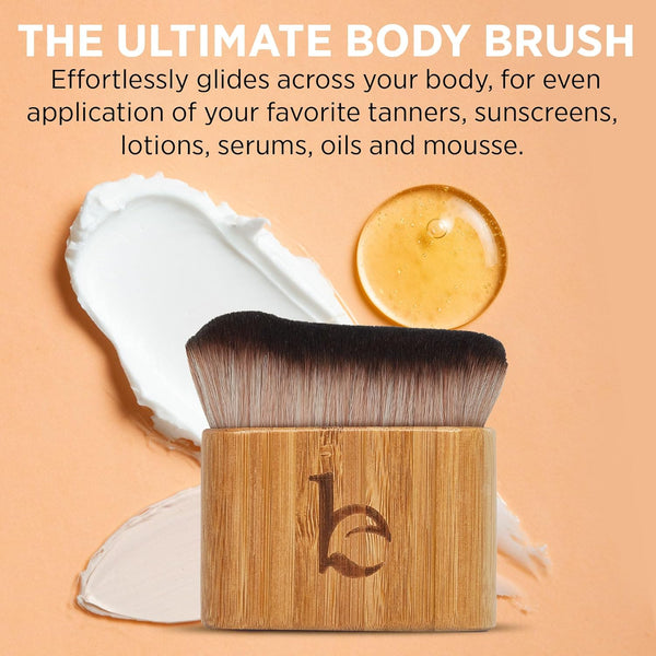 Ultra Soft Self Tanner Brush - Kabuki Brush for Body Foundation & Makeup, Blending Applicator for Tanner, Self Tanning Mitt, Achieves Sunless