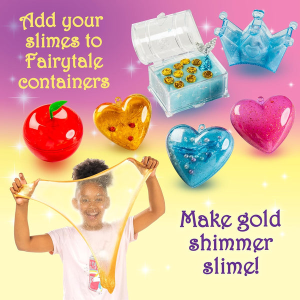 Girlzone Enchanting Princess Fairytale DIY Slime Kit, Slime Kit for Girls Ages 8-12 with 42 Pieces to Make Princess Slime for Kids & Slime for