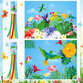 Flutesan 2 Pcs 40 Inches Twin Hummingbird Windsock Spring Wind Socks for Hanging Outdoor Yard Patio Lawn Garden Decoration
