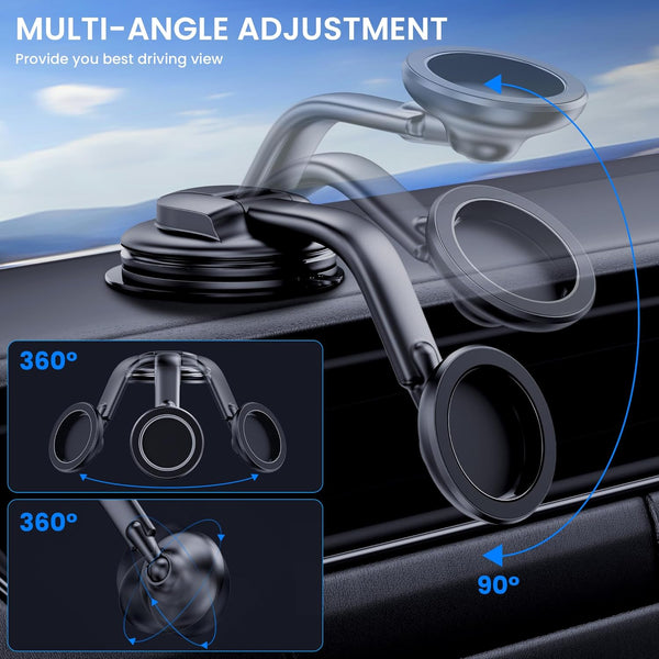 For Magsafe Car Mount,?Strong Magnets & Low Profile? Magnetic Phone Holder for Car Dashboard Windshield Universal Hands Free Car Phone Holder for