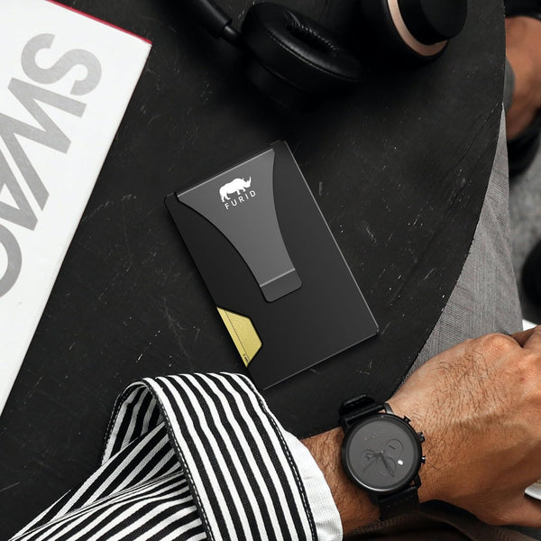 Card Wallet for Men Slim Minimalist: Metal Wallet with Money Clip - Thin Wallet for Men - Front Pocket Credit Card Holder Wallets for Men Gift