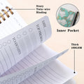 DOURA Undated Daily Planner with Hourly Schedule - Aesthetic Spiral To do List Notepad to Easily Organize Your Work Tasks and Appointments -