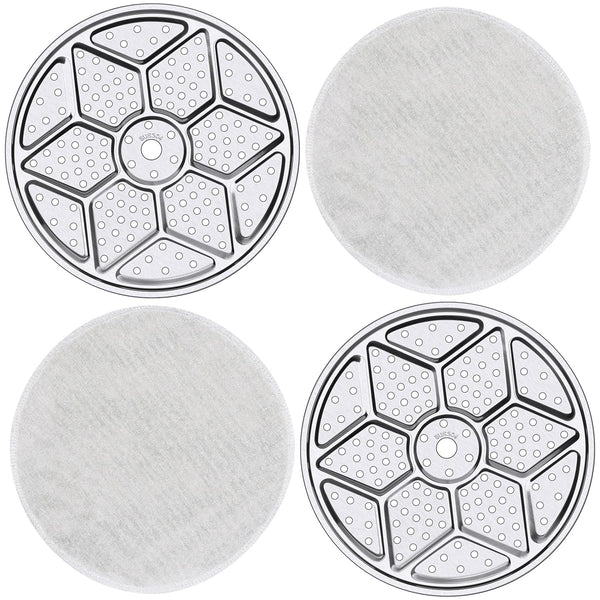 2-Pack 11" Pressure Canner Rack + Cotton Jars Mat, 304 Stainless Steel Cooking Rack, 11 Inch Canning Rack Replacement for Presto All-American and