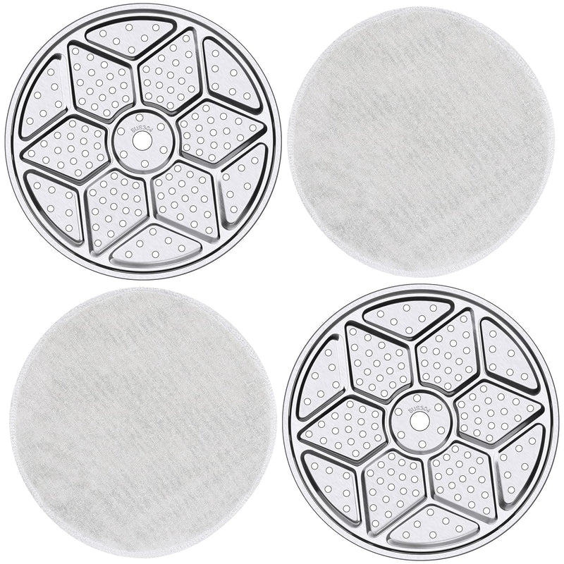 2-Pack 11" Pressure Canner Rack + Cotton Jars Mat, 304 Stainless Steel Cooking Rack, 11 Inch Canning Rack Replacement for Presto All-American and