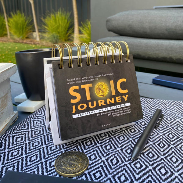 MESMOS 366 Daily Stoic Calendar, Inspirational Gifts for Men, Father'S Day Gifts for Dad, Daily Affirmations Office Desk Decor for Men,