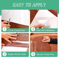 FTSTC Anti Cat Scratch Furniture Protector, 12-Pack, Furniture Protectors from Cats Scratching, Heavy Duty Self-Adhesive Couch Protector for Cats,