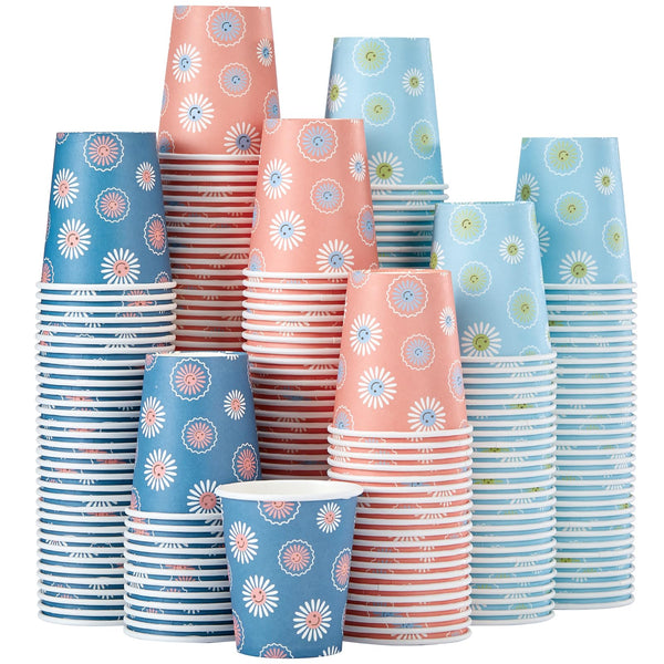 SIUQ 300 Pack 5 oz Paper Cups, Disposable Bathroom Cups, Small Mouthwash Cups, Hot/Cold Beverage Drinking Mini Cup for Party, Picnic, BBQ, Travel