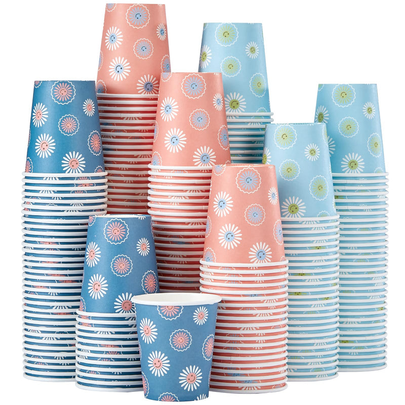 SIUQ 300 Pack 5 oz Paper Cups, Disposable Bathroom Cups, Small Mouthwash Cups, Hot/Cold Beverage Drinking Mini Cup for Party, Picnic, BBQ, Travel