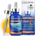 Vitamin C Serum for Face, Stem Cells, Niacinamide, Hyaluronic Acid & Vitamin E – Anti-Aging Retinol Facial Serum with Glycolic Acid & Retinal for
