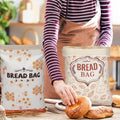 2Pcs Beeswax Bread Bags for Homemade Bread - Reusable Cotton Sourdough Breads Storage Bags, Large Beeswax Wraps Breads Storage to Keep Fresh,