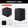 Btsd-Home Adjustable Bed Risers 3 or 6 Inch Heavy Duty Stackable Furniture Risers for College Dorm Bed Sofa Table Couch Chair Bed Raisers Blocks 4