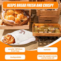 Dunzy 20 Pcs Linen Bread Bag Reusable Container Drawstring Bread Bags Storage Unbleached for Food Baking Kitchen Sandwich Bakery Picnic Wedding