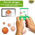 Yoya Toys Aqua Rings Handheld Water Game - Set of 2 - Water Ring Toss and Basketball Hoop Toy - Gift for Ages 3 4 5 6 7 8 9 - Nostalgic 80'S 90'S