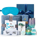 Gifts Basket for Women,Birthday Gifts for Women Birthday Presents Friendship Gifts Get Well Soon Gifts Self Care Package Gifts Blue Gift Box