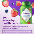 Vitafusion Sugar Free MenâS Multi Daily Gummy Multivitamins, Supports Energy Metabolism, Muscle and Immune Health (1), Mixed Berry Flavors, 90 Count