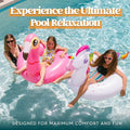 JOYIN 2-Pack Flamingo Unicorn Pool Float - Fun Floaties Inflatable Swimming Pool Tubes Toys Party Decorations, Summer Vacation Lake Beach Floaty