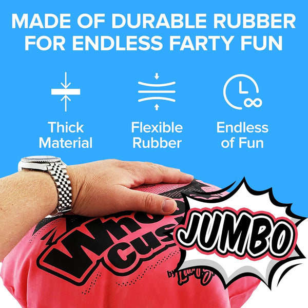 Laughing Smith Jumbo Sized 16 Inch Whoopee Cushion - Giant Whoopee Fart Toy for Kids - Makes Great Big Mega Woopie Fart Sounds - the Funniest Fart