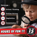 Spy Kit for Kids Detective Fingerprint Toys for 6 7 8 9 10 11 12 Year Old Boys Girls Secret Agent Investigation Science Set