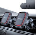 APPS2Car 2 Pack Magnetic Phone Car Mount, Car Phone Holder Mount Magnetic, Built in 6 Strong Magnets, Air Vent Cell Phone Holder for Car with