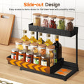 3 Pack Multi-Purpose Under Sink Organizers and Storage, 2026 L-Shaped Pull Out Cabinet Organizer for Bathroom & Kitchen, Under Cabinet Organizer