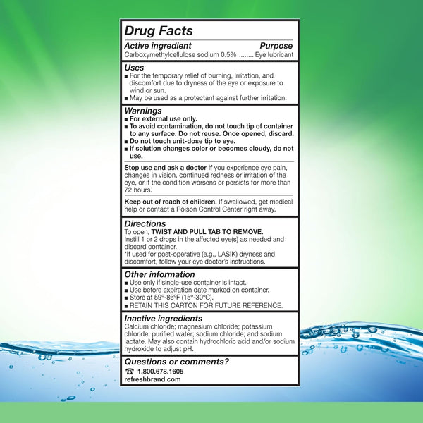 Refresh Plus Lubricant Eye Drops For Dry Eyes, Preservative-Free,Value Size, 0.01 Fl Oz Single-Use Containers, 70 Count 70 Count (Pack of 1)