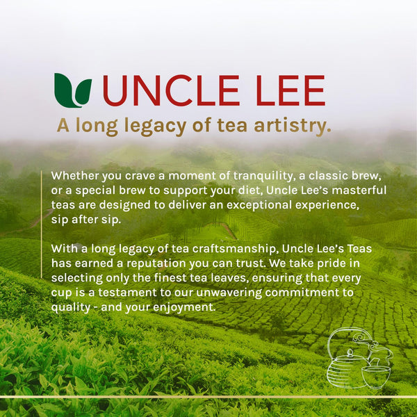 Uncle Lee'S Tea - Organic Matcha Green Tea, High in Catechin, Rich in Antioxidants, Box, 40 Tea Bags