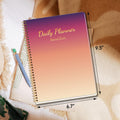 DOURA Undated Daily Planner with Hourly Schedule - Aesthetic Spiral To do List Notepad to Easily Organize Your Work Tasks and Appointments -